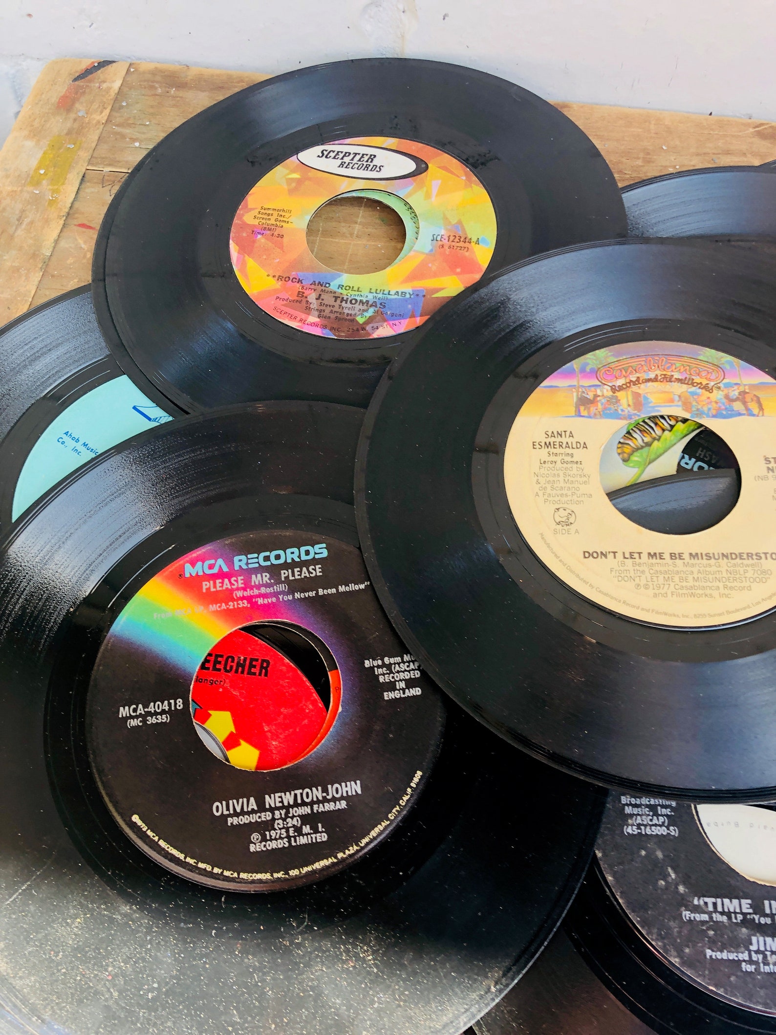 Vintage 45 Records Assortment Various Artists Set of 40 Etsy