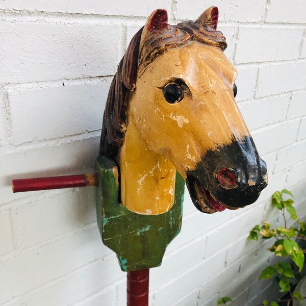 Antique Horse Toy - Etsy
