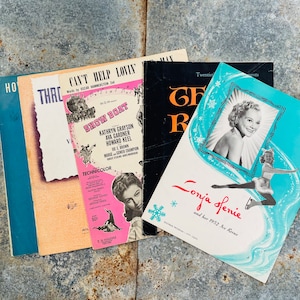 Vintage Sheet Music - 40&#39;s - Piano Music - Music Books