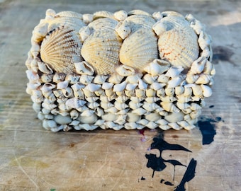 Sailor&#39;s Valentine Box - Jewelry Box - Seashells - Coastal - Beach