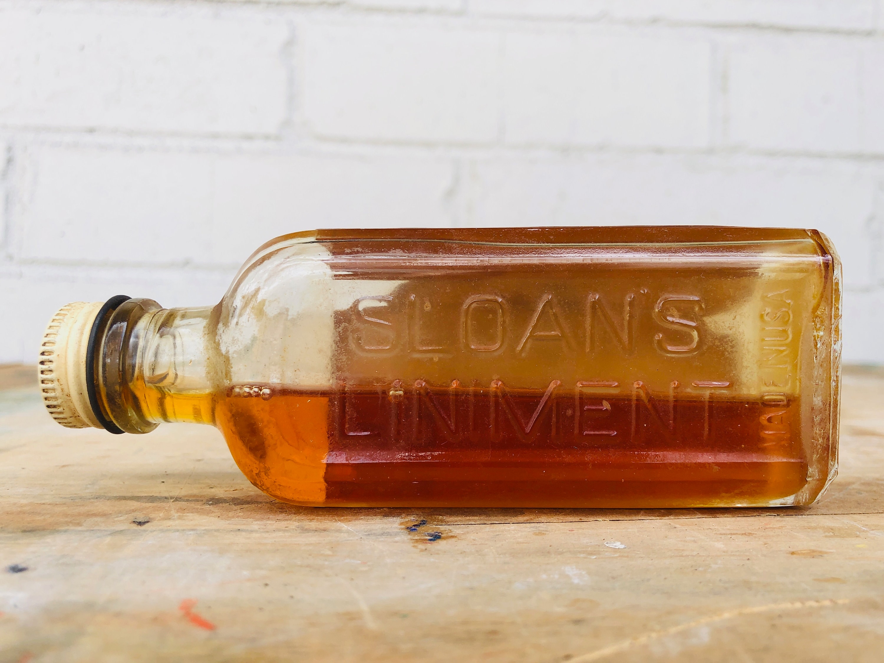 Sloan's Liniment Medicine Bottle Antique Apothecary Etsy UK