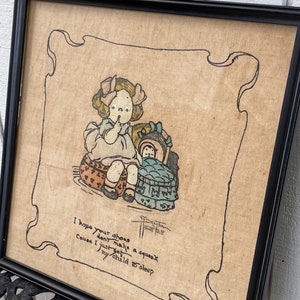 Hand Embroidered Artwork - Child&#39;s Room - Baby Room