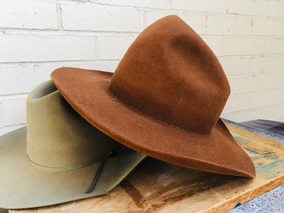 Vintage Brown Cowboy Hat - Western - Clothing - Ha