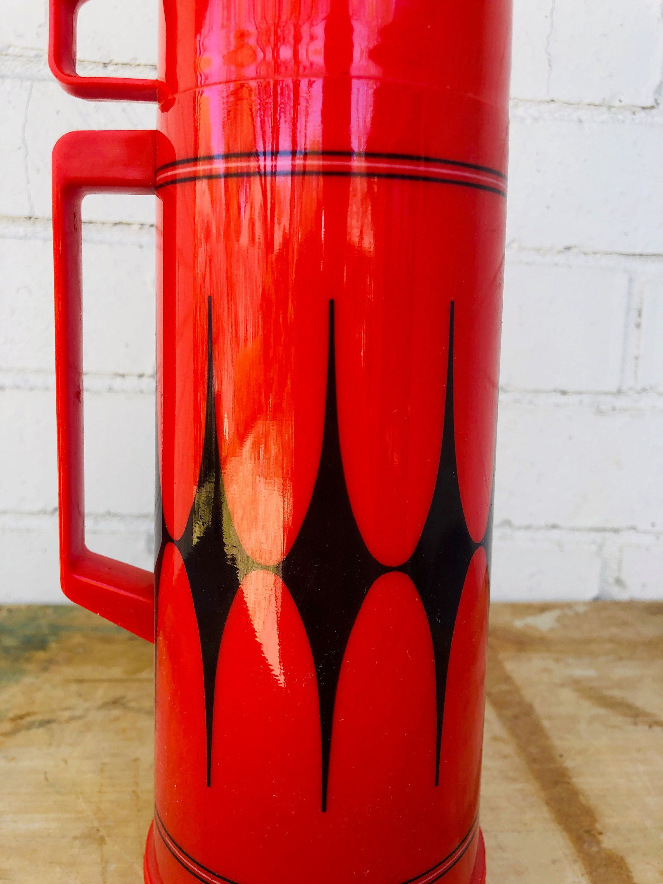 Aladdin Thermos With Lid Cup Red and Black Etsy