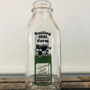 Milk Bottle - Dairy Bottle - Cow - Milk - Kitchen Decor - Collectible Bottle - Vase