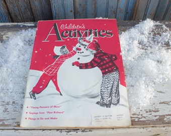 Vintage Christmas Decoration - Children's Christmas Activity Book