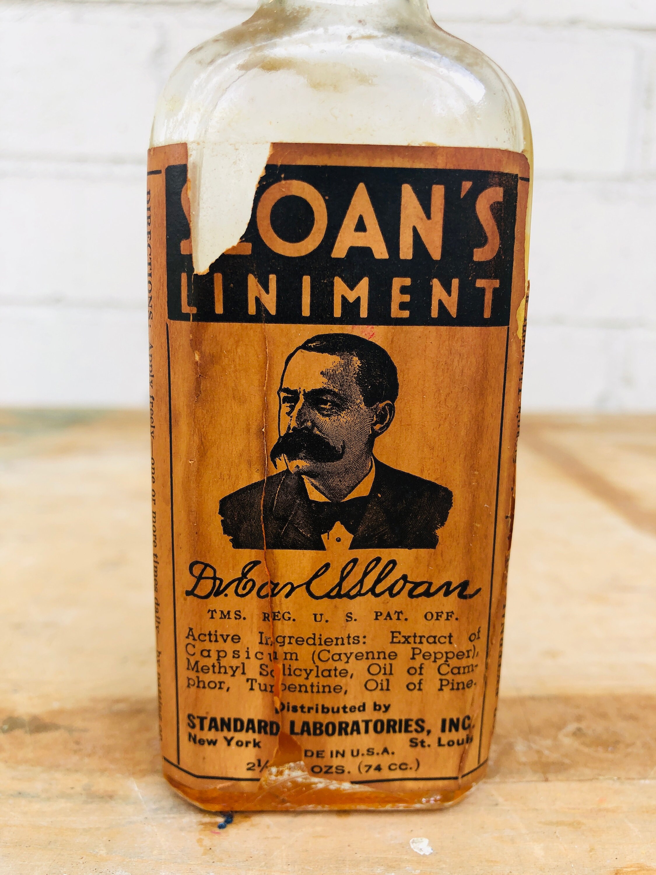 Sloan's Liniment Medicine Bottle Antique Apothecary Etsy UK