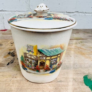 Vintage Jam Jar - Mustard Jar - China- Made In England -Condiment