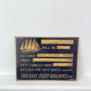 Vintage Ship Making Plaque- Sailing - Yacht - Coastal Decor - Nautical Decor