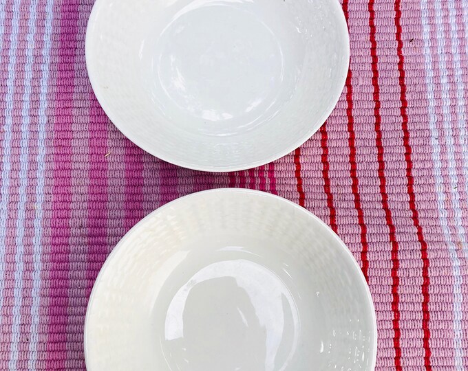Wedgwood Nantucket Basket Weave Bowls set Nantucket White Basket Weave