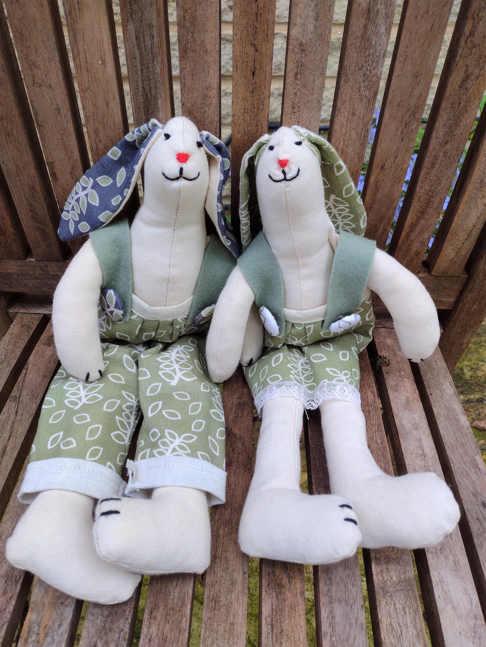 Bunny Rabbit Sewing Pdf Pattern, Pattern and Instructions for Fabric ...