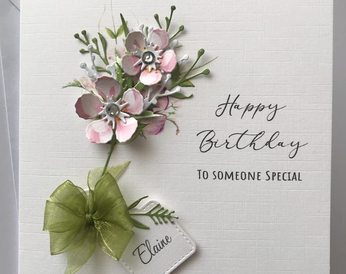 3D Personalised Birthday Card to Someone Special, Handmade in the UK ...