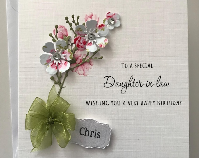 Daughter-In-Law Embellished Birthday Greeting Card – Love Kate's - View #6