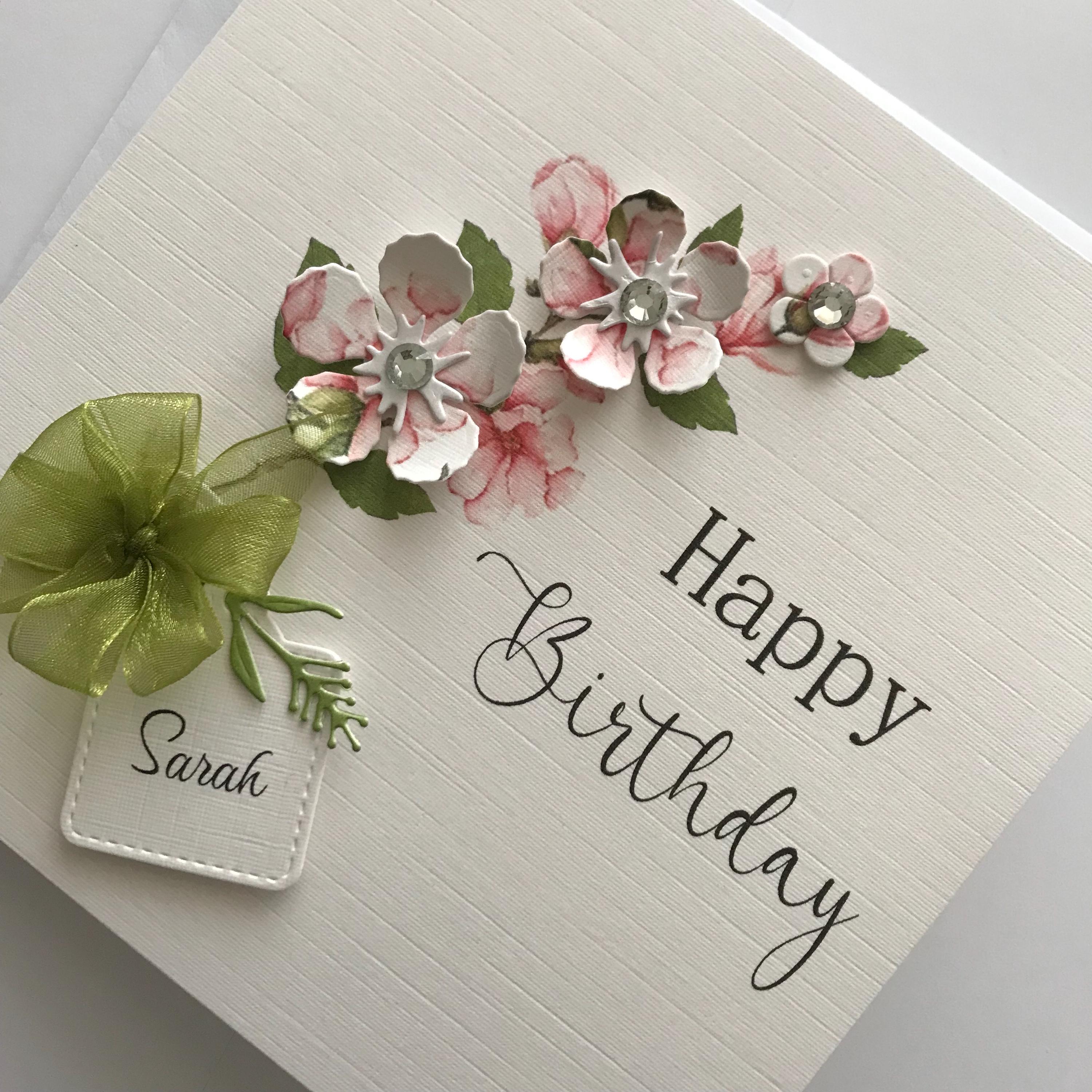 3D Personalised Birthday Card, Handmade in the UK - Etsy UK