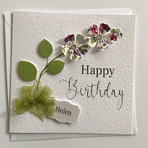 3D Personalised Birthday card, Handmade in the UK