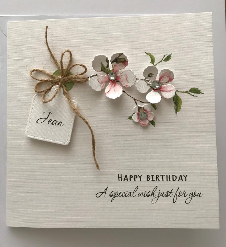3D Personalised Birthday Card, Handmade in the UK - Etsy UK