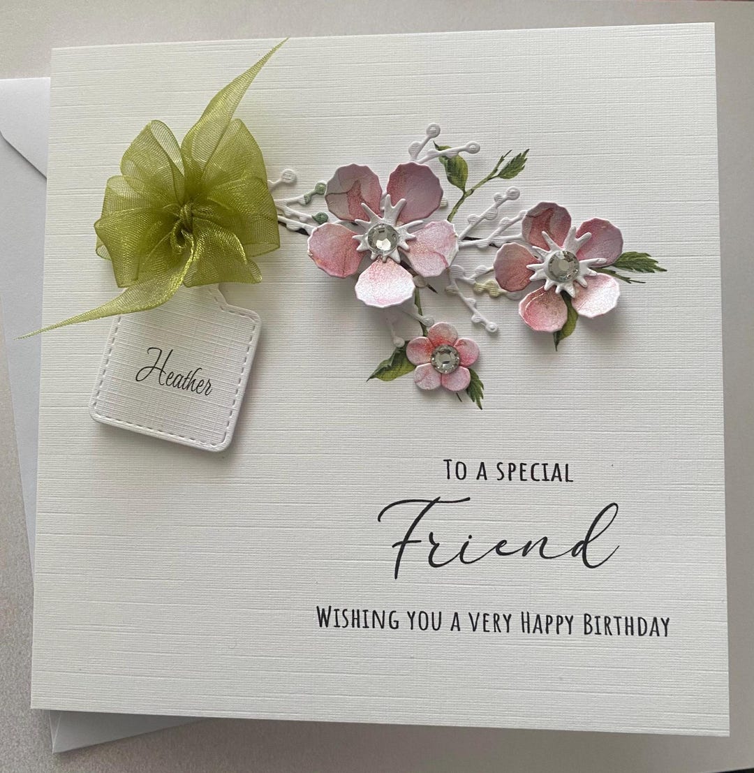 3D Personalised Birthday Card, Handmade in the UK - Etsy UK