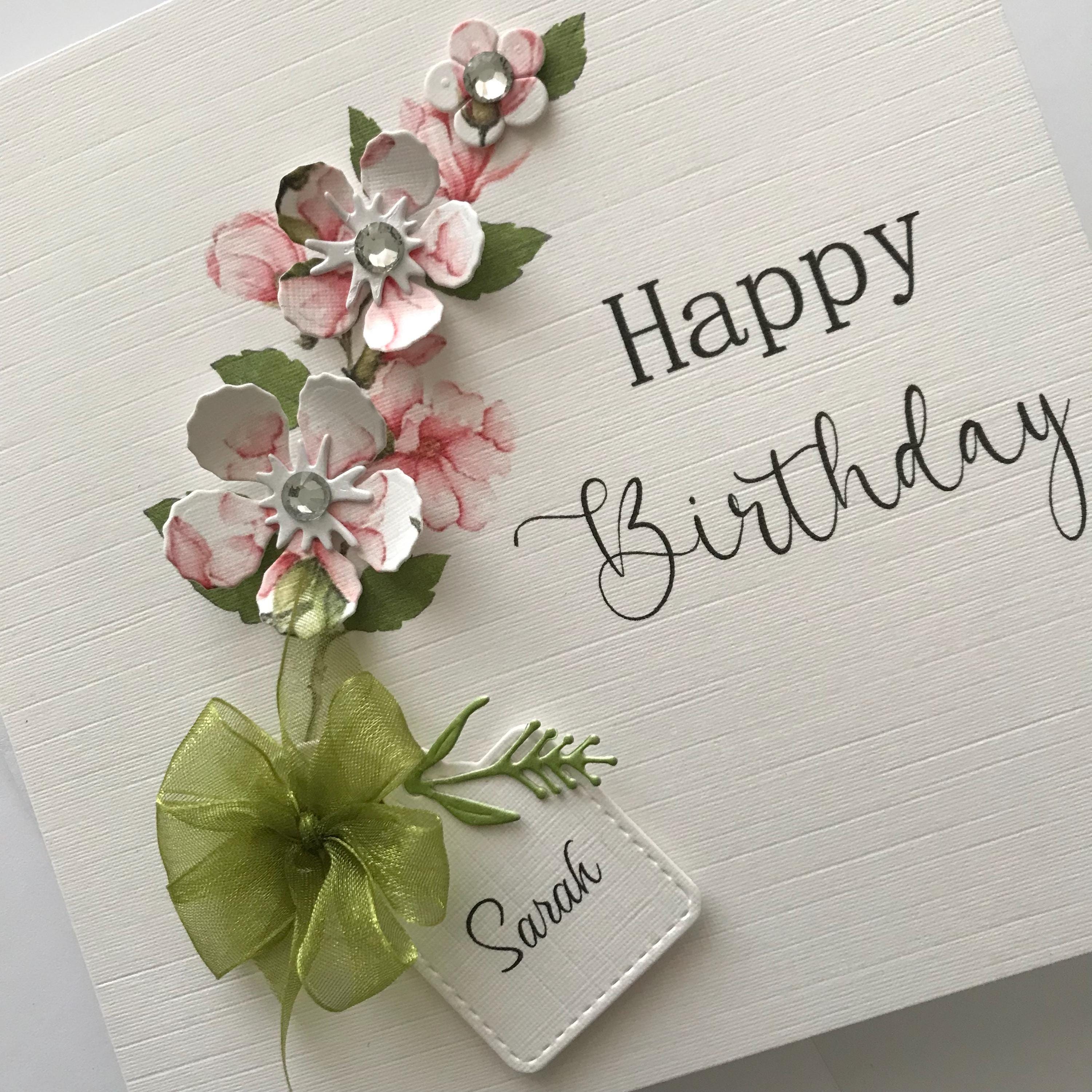 3D Personalised Birthday Card, Handmade in the UK - Etsy UK