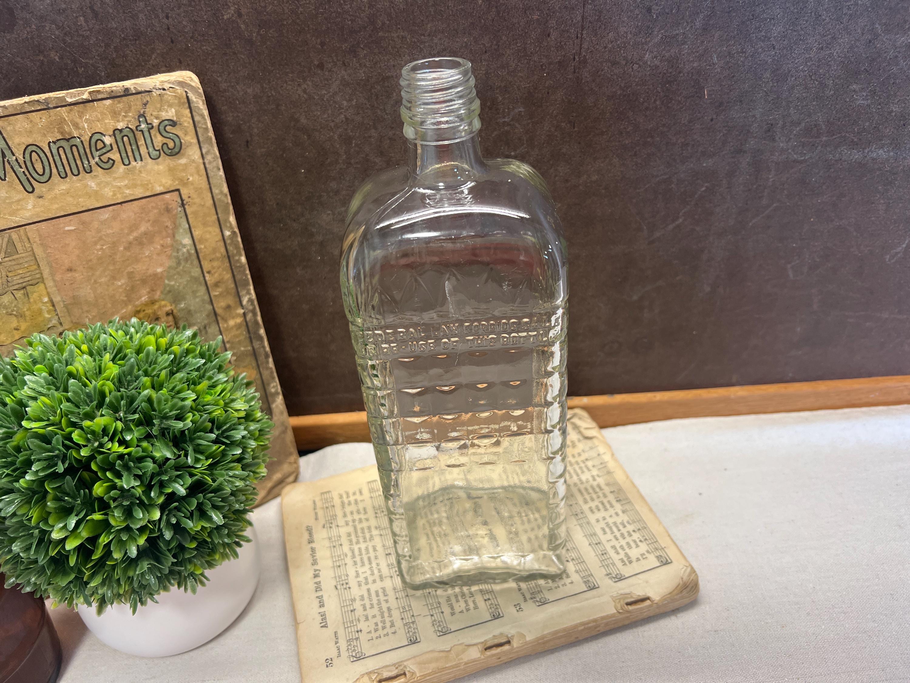 Vintage Seagram's Liquor Bottle Quilted Pattern Anchor Hocking - Etsy