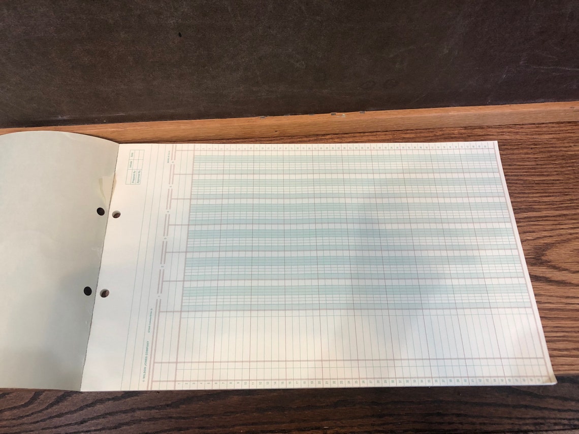 Wilson Jones Column Write Columnar Pad Etsy