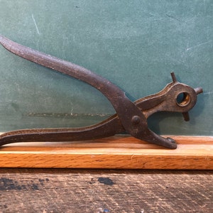 Vintage Bernard Leather Punch Hole Punch 4 Sizes