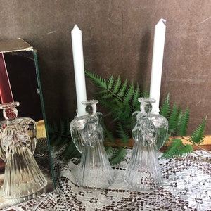 The American Crystal Collection Angel Candleholder Set