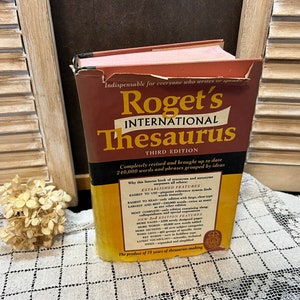 Roget&#39;s International Thesaurus Third Edition 1962