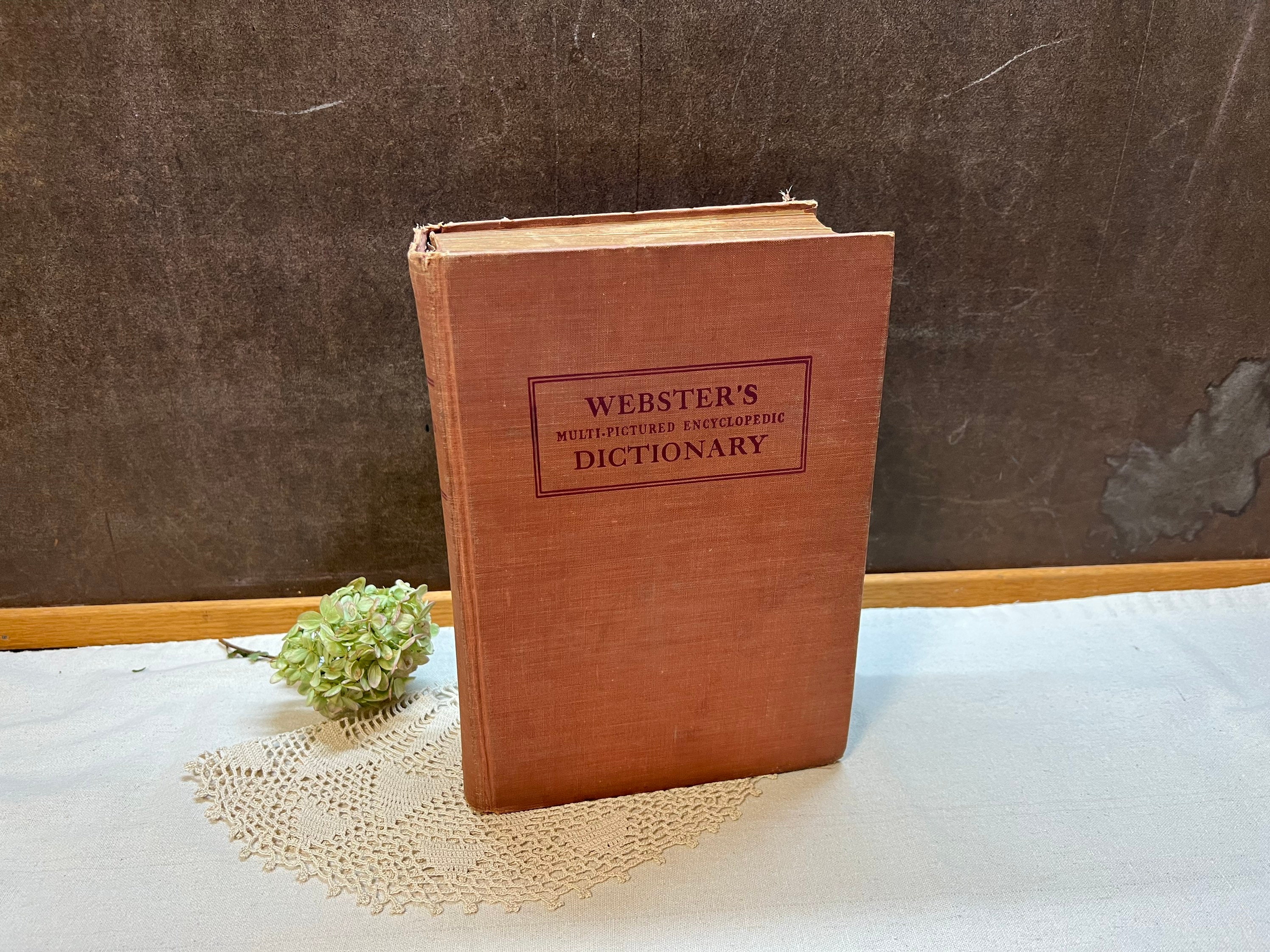 Webster's Multi Pictured Encyclopedia Dictionary 1945 Tabbed