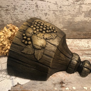 Dart Industries 1976 Wall Planter Faux Wood Fruit Design