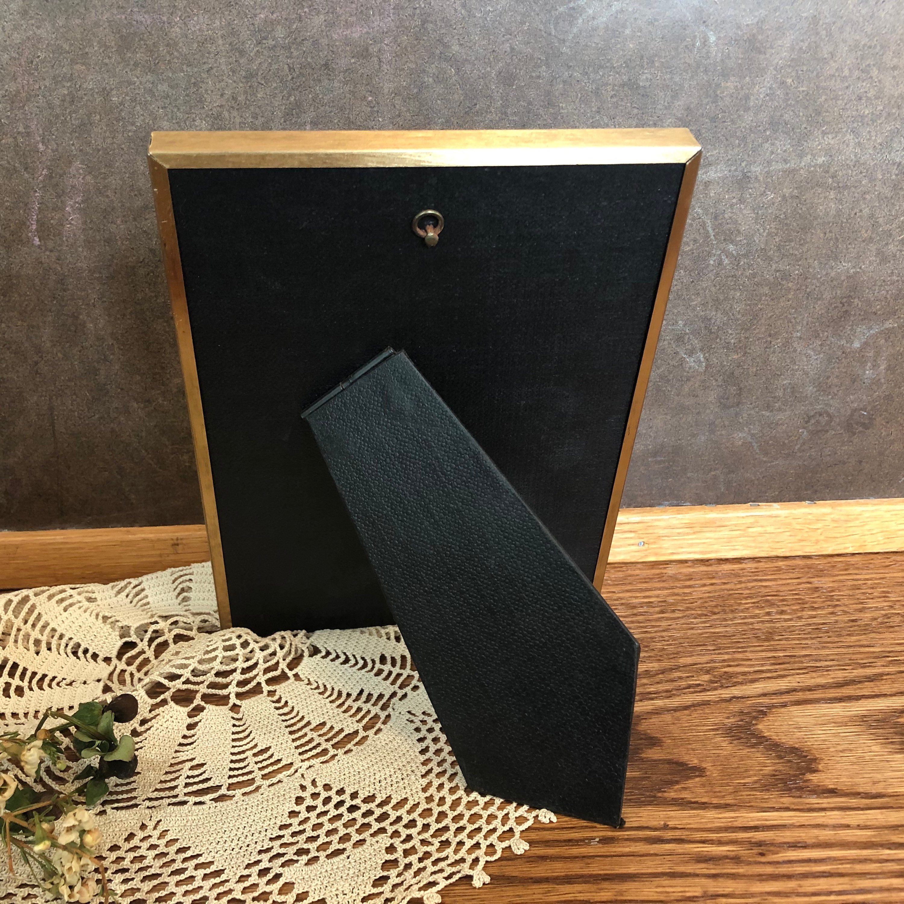 Vintage Gold Frame 5 X 7 Double Matted With Easel Etsy UK