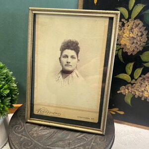 Vintage Thin Metal Picture Frame Gold 5 X 7