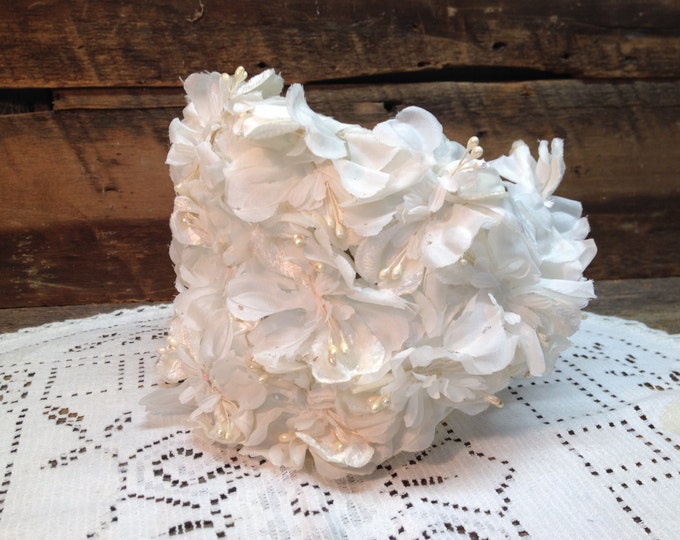 Vintage Wedding Headpiece White Flowers Spring Wedding. Etsy