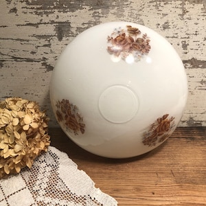 Glass Replacement Light Shade Brown Flowers