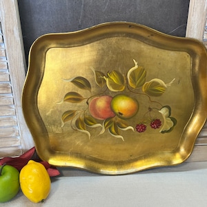 Genuine Leaf Hand Decorated Tray Alcohol Resistant
