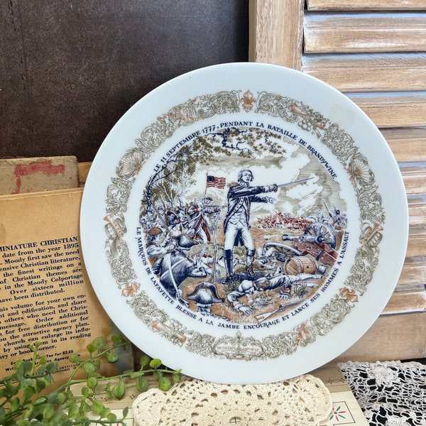 Limoges Collector Plate D'arceau Lafayette #4 Legacy Collection