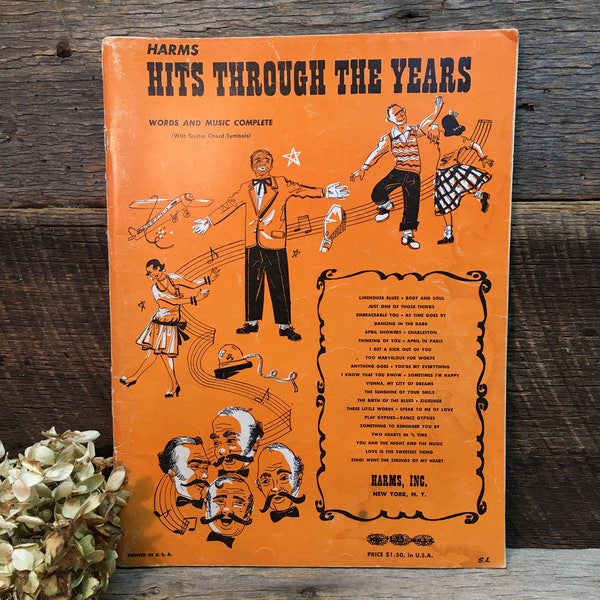 Harms Hits Through The Years Sheet Music 1950's