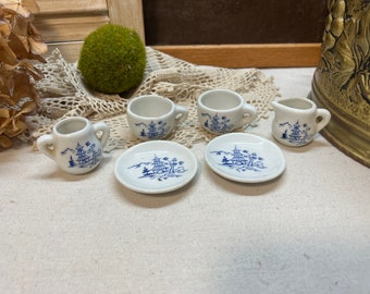 Miniature Oriental Tea Set Six Piece Set Made in Taiwan