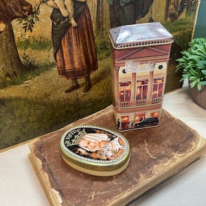 English Candy Tins Collectible Set of Two