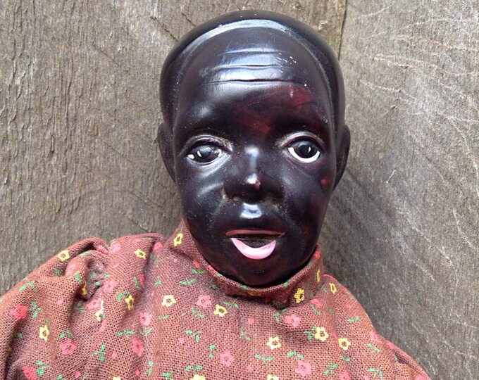 Vintage Africanamerican Porcelain Doll Etsy