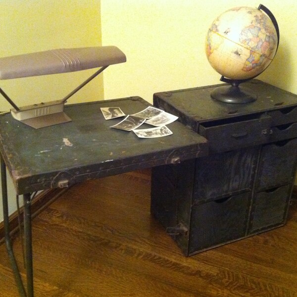 SOLD TO Lisa-WWII Army Field Desk