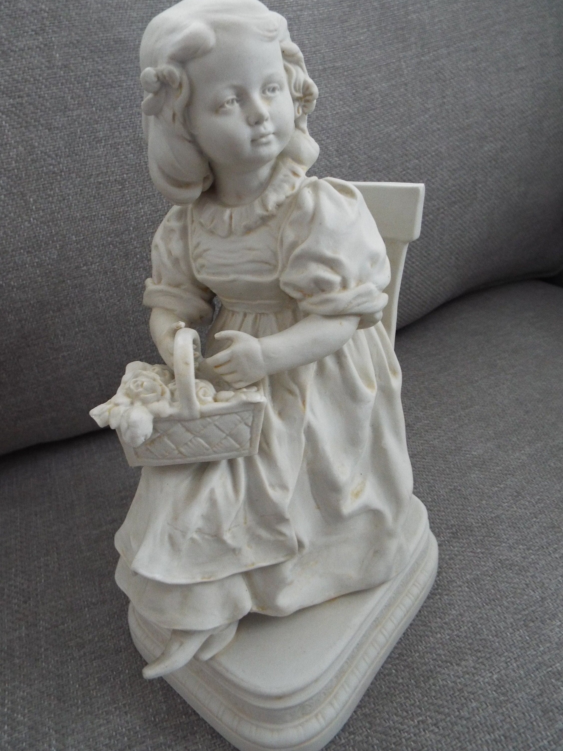 Buste Poupée PARIAN En Bisque - Épaule - Reproduction 19e S - Fillette Salon