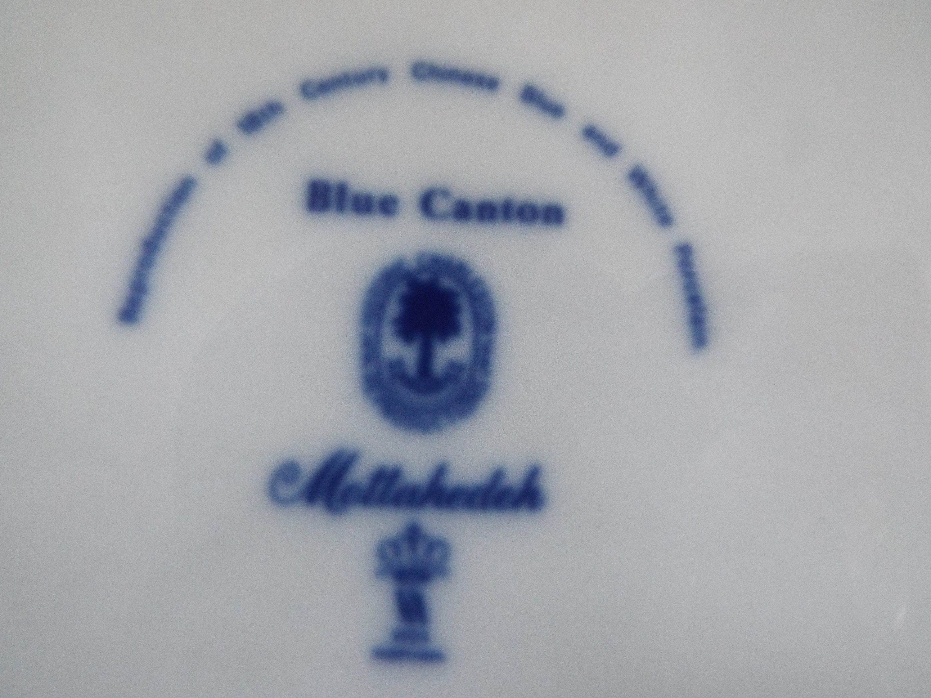 Mottahedeh Historic Charleston Reproduction Canton Blue White