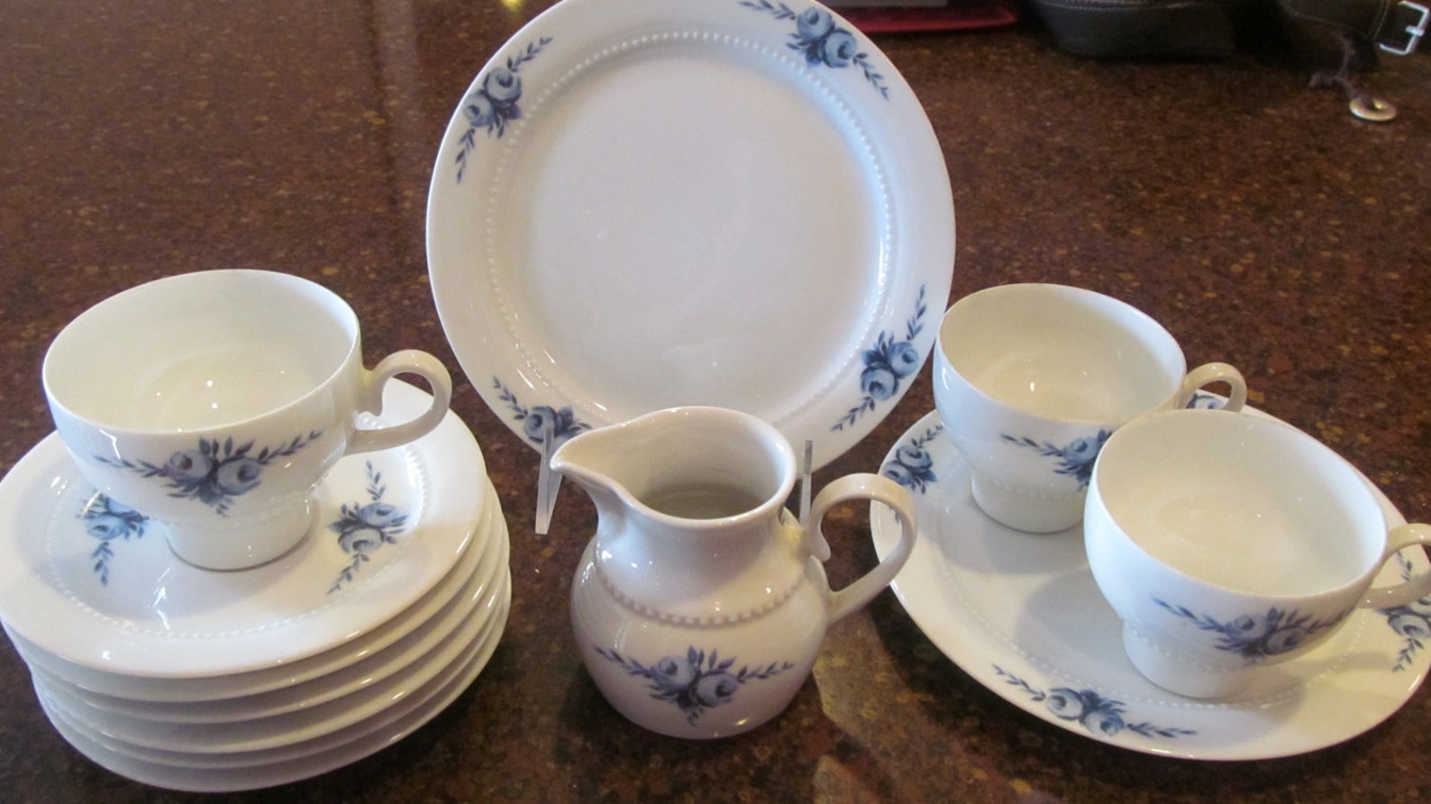 12 PCS. Eschenbach China Blue and White China Tea Set Blue Etsy