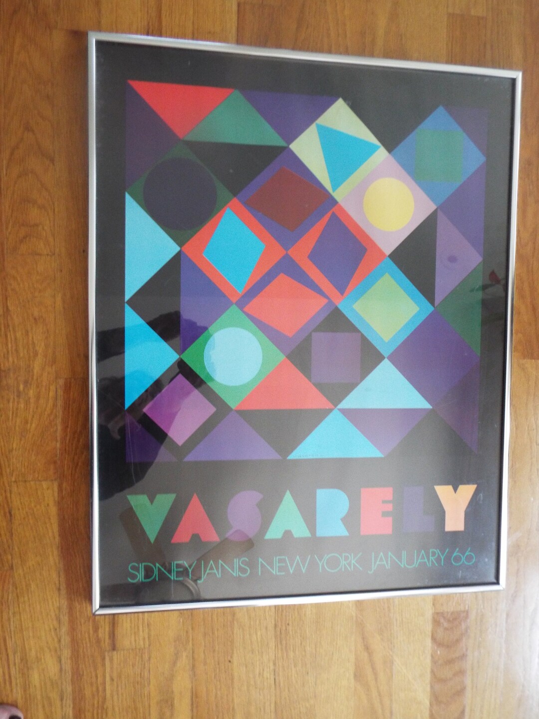 Victor Vasarely Silk Screen Exhibition Poster 19661974 Sidney Janis