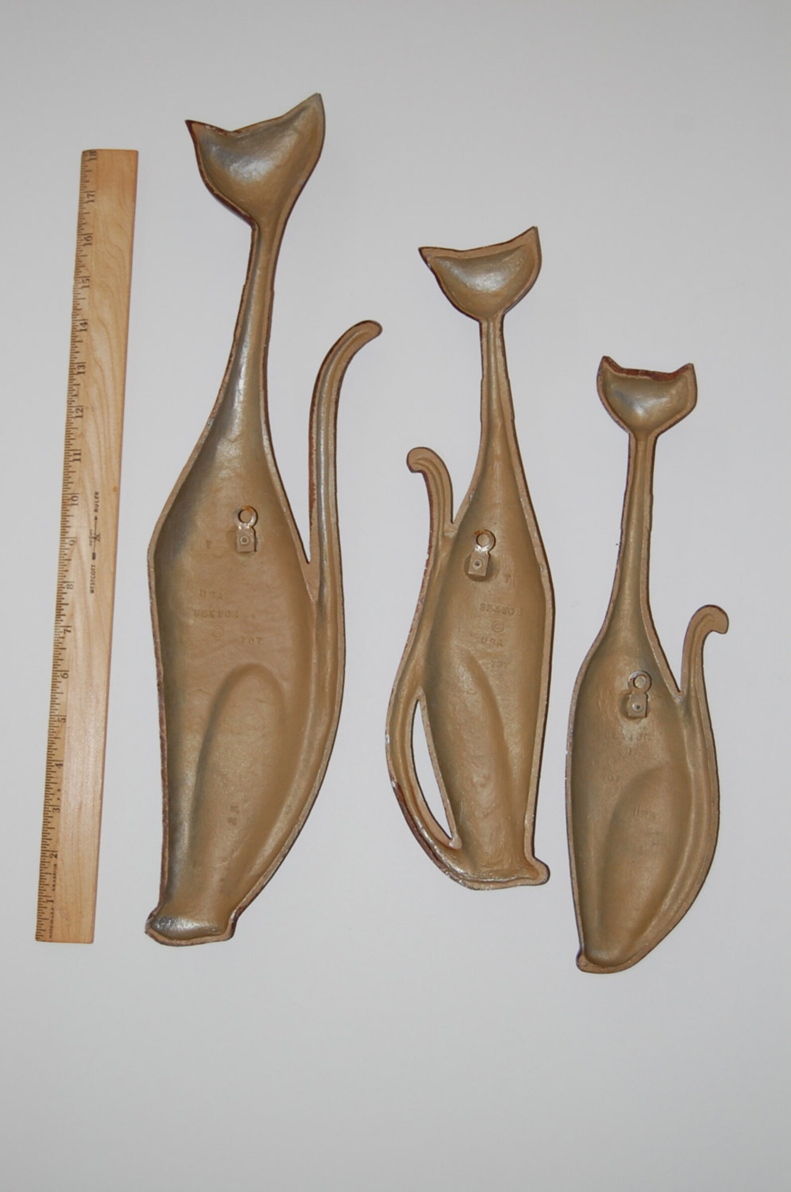 Sexton Cats Set of Three Wall Art Cat Lover Decor Etsy