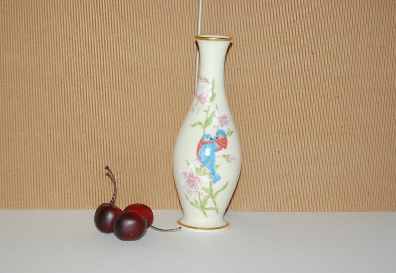 Lenox Eternal Love Vase Love Birds Bud Vase Lenox Porcelain Bird Floral Design Limited Edition Lenox Collectibles Cherished Gift