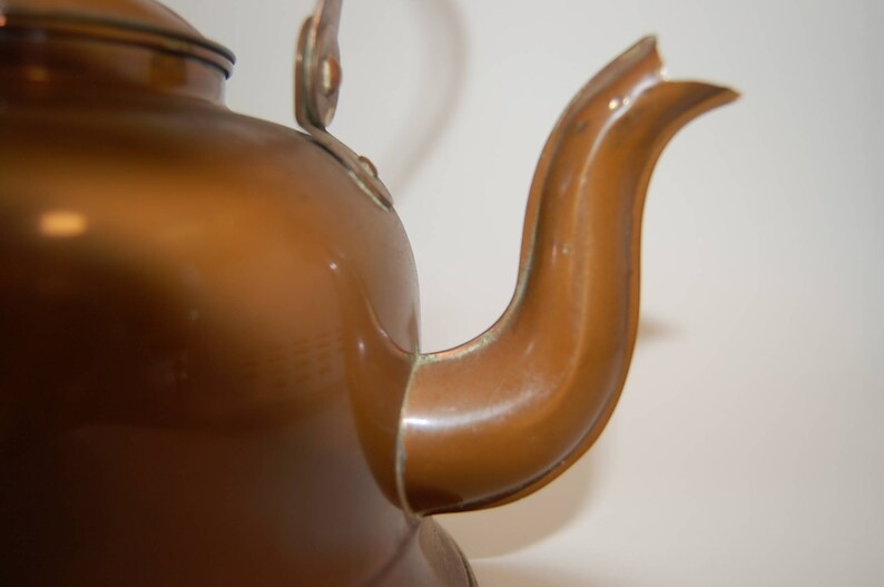 Old Dutch Copper Teapot Solid Copper Made In Portugal Vintage Kettle With Wood Handle Home Appliances Coffee Tea Makers Delage Com Br