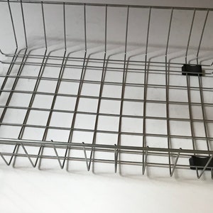 Metalowa tacka organizacyjna / Pojemnik na pocztę / Akcesorium na biurko / Organizer na dokumenty papierowe / Tacka na biurko / Organizer In Out / Artykuły biurowe retro