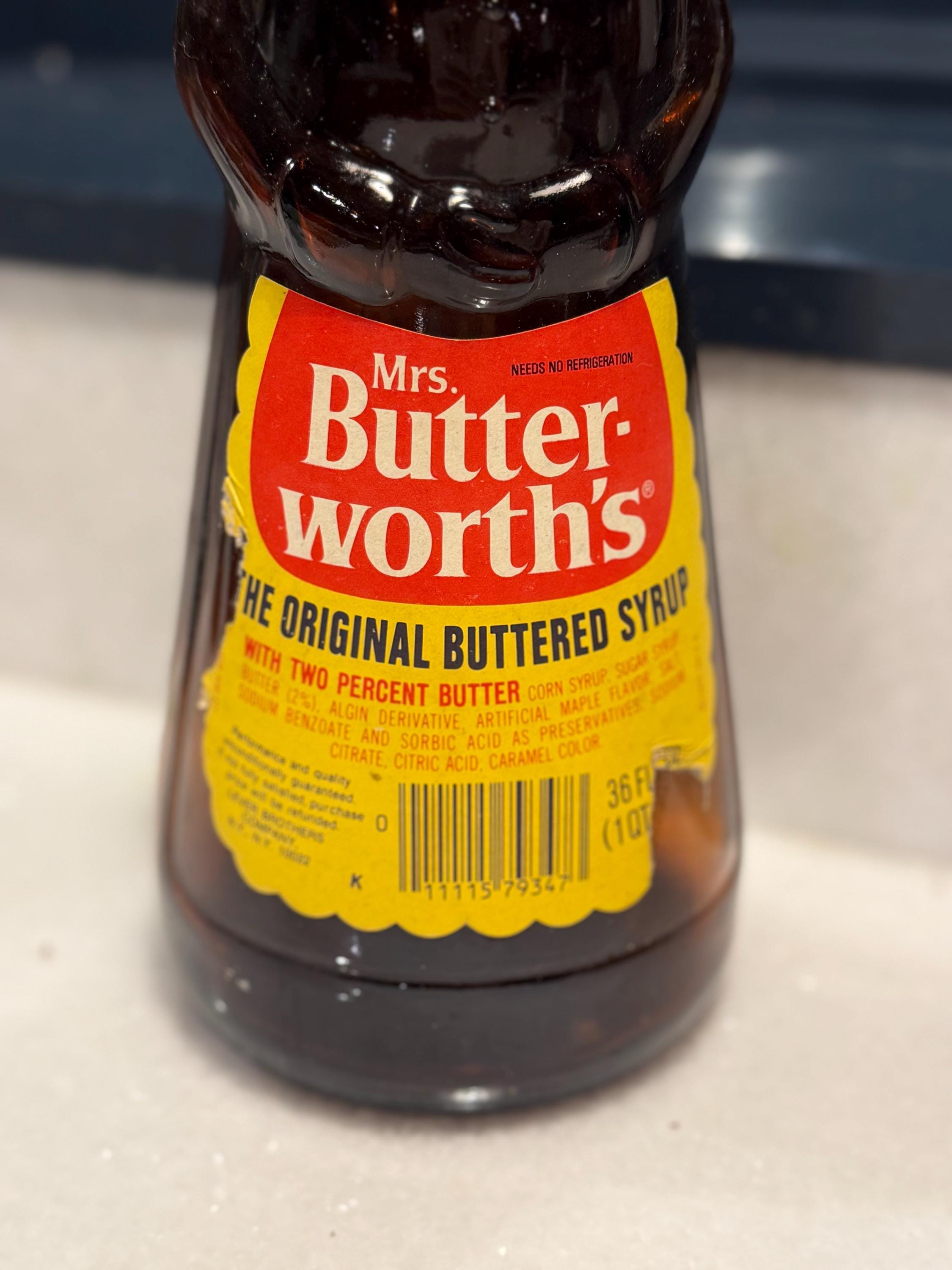1977 36 Oz Mrs Butterworth