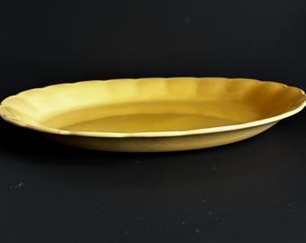 Large 16" Oval Serving Platter Grindley England Laburnum Petal - Vintage Yellow 1930s - Art Deco - Excellent Condition